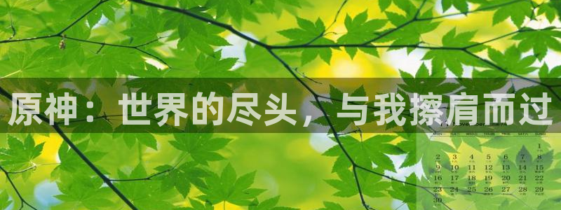 足控里番动漫：原神：世界的尽头，与我擦肩而过